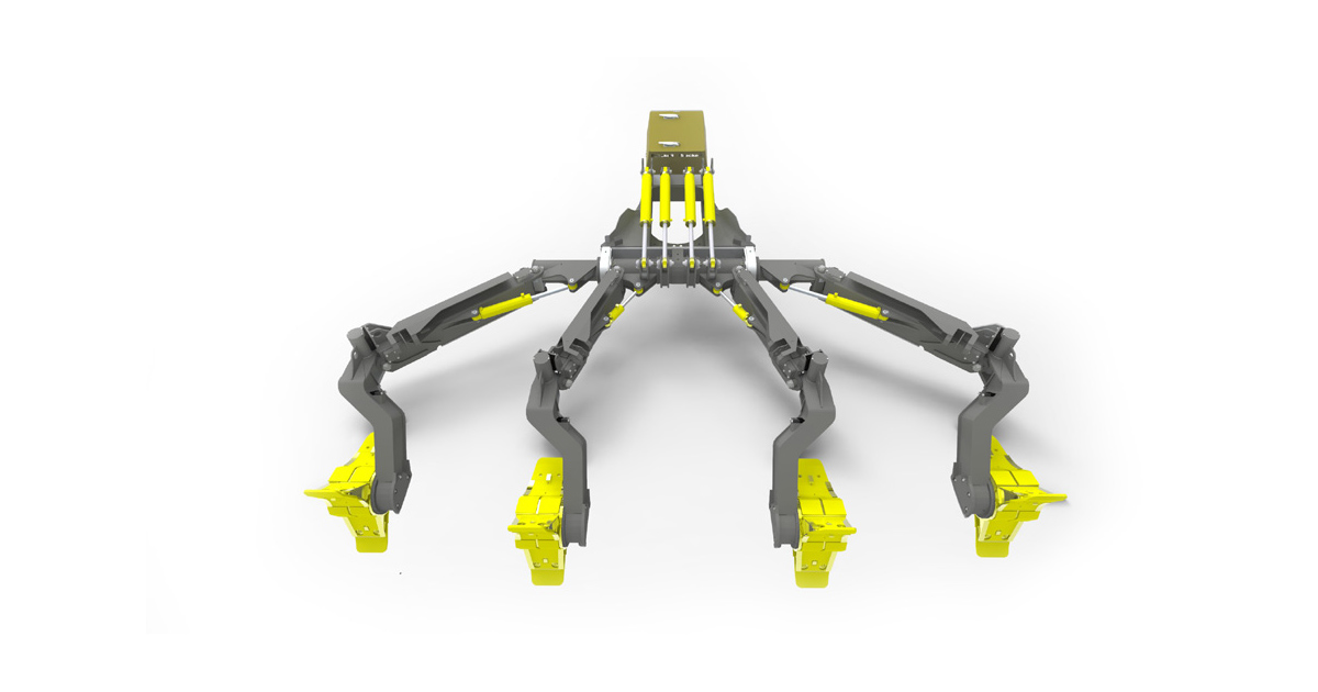 Четырехрядный культиватор дискретного микроповышения Bracke M46.b